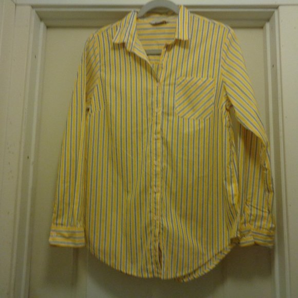 NINOMAXX YELLOW STRIPES MENS SHIRT FOR LADIES X LG - Picture 3 of 8